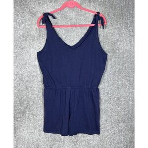 Southern Tide Sun Farer Collection Sleeveless V-Neck Romper Women Size L Blue